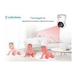 Cámara Ip Domo Interior Hd3mp Ai Audio Vision Color Memoria  Blanco
