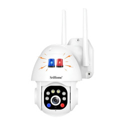 Cámara Domo Ip Hd 3mp Alarma Vision Noct Color Audio 2 Vias Blanco