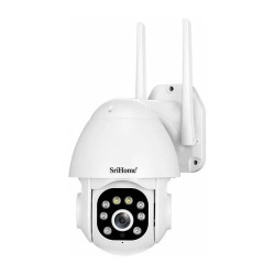 Cámara De Seguridad Srihome Sh039b Con Resolución 3mp Visión Nocturna Incluida Color Blanco