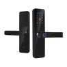 Cerradura Smart Wifi Huella Tarjeta  Clave Abre Desde La App Negro