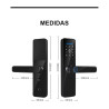 Cerradura Smart Wifi Huella Tarjeta  Clave Abre Desde La App Negro