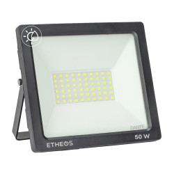 Reflector Proyector Led 50w Ip65 Apto Intemperie Exterior  - Negro - Blanco Frío