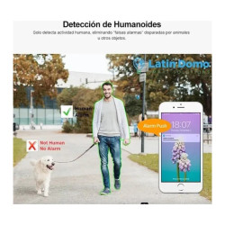 Camara Domo Hd 3mp Vigilancia Confiable Alarma Memoria 64gb Blanco