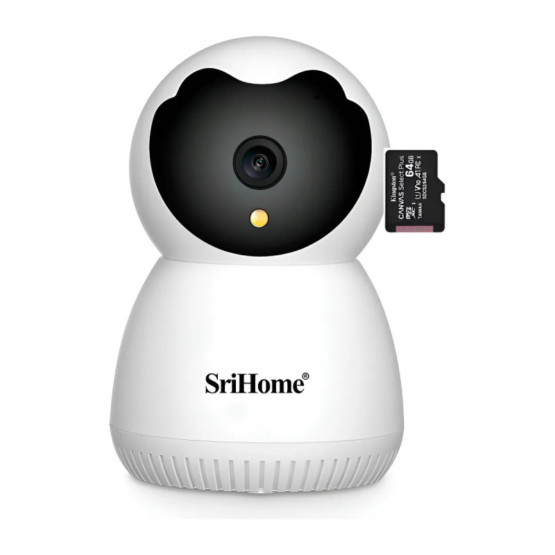 Camara Ip Domo Interior Monitoreo Audio Claro Memoria 64gb Blanco