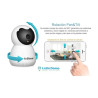 Camara Ip Domo Interior Monitoreo Audio Claro Memoria 64gb Blanco