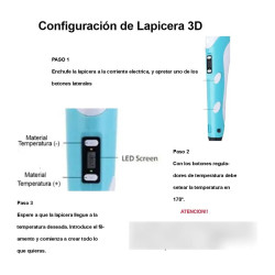 Lápiz 3d Latin Domo Rosa Compatible Filamentos Abs Pla Con Pantalla Y Base