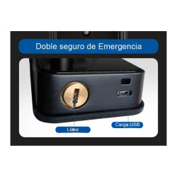 Cerradura Smart Wifi Clave Abre Con App Tuya Huella Tarjeta  Negro