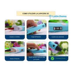 Lápiz Lapicera Impresión 3d Lcd + Filamentos + Base C/fuente