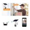 Cámara Domo Latin Domo Wifi Solar Full Hd Con Audio Bidireccional Y Visión Nocturna Blanco