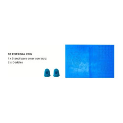 Base Pvc Stencil Para Lapicera 3d + Pack 20 Filamentos De 5m