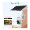 Cámara Domo Hd Solar Wifi  Audio 2 Vias Baterías Incluidas Blanco