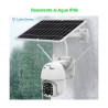 Cámara Domo Hd Solar Wifi  Audio 2 Vias Baterías Incluidas Blanco