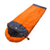 Bolsa Dormir Kushiro Rectangular Con Capucha Liviana Camping Naranja Oscuro Derecho