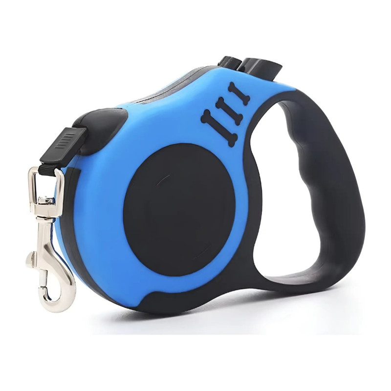 Correa Extensible Retráctil Para Perros 5 Metros Hasta 15 Kg