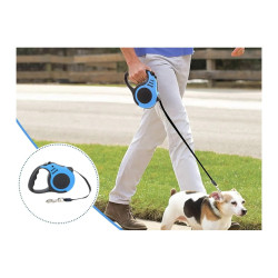 Correa Extensible Retráctil Para Perros 5 Metros Hasta 15 Kg