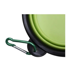 Bowl Silicona Mascotas Bebedero Comedero Plegable Con Gancho