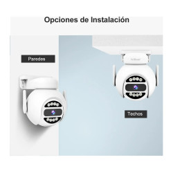 Cámara Domo Ip 5g 4mp Ultra Hd Con Audio Y Visión Nocturna Blanco