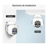Kit 2 Cámaras Ip Domo Wifi 5g 4mp Ulhd Visión Nocturna Color Blanco