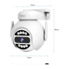 Kit 4 Cámaras Ip Domo Wifi 5g 4mp Ultra Hd Con Visión Noct Blanco