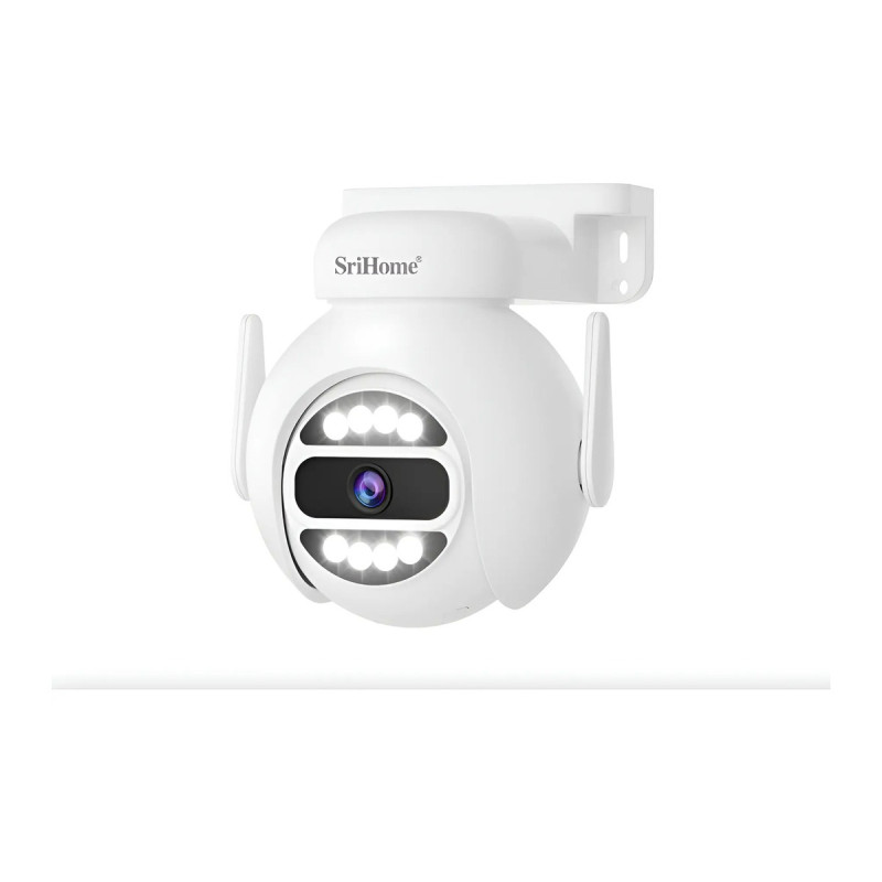 Cámara Ip Domo Wifi 5g 4mp Ultra Hd Con Visión Nocturna Blanco