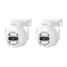 Kit 2 Cámara Domo Ip Wifi 5g Ultra Hd 4mp Con Audio 2 Vías Blanco