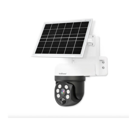 Cámara Solar Wifi 4mp Uhd Audio Bidireccional Vision Nocturn Blanco