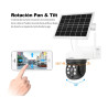 Cámara Solar Wifi 4mp Uhd Con Visión Nocturna Y Audio 2 Vias Blanco
