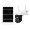 Cámara Solar Wifi 4mp Uhd Con Visión Nocturna Y Audio Blanco