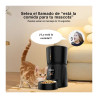 Comedero Mascotas 4l Automático Wifi App Inteligente Gatos Negro