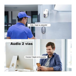 Kit Nvr 4 Camaras Display 10   Wifi Hd1080p Exterior Vision Blanco