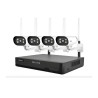 Kit Nvr 8 Canales Con 4 Cámaras Ip 2 Mp Visión Nocturna Negro Y Blanco