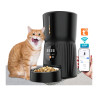 Comedero Automático 4l Wifi Para Mascotas Con App Perro Gato Negro